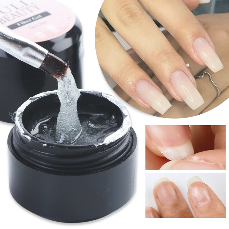 Creacked Repair Glue Nail Fiber Silk Extension Gel Fiberglass Poly UV Builder Gel Polish Manicure Art Prolonged Tool