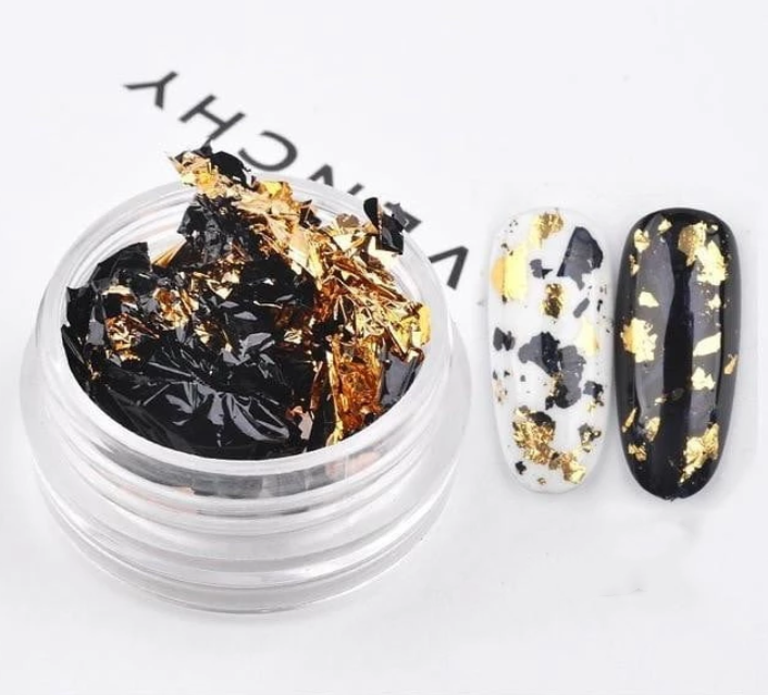 Nail tin foil fragment nail jewelry