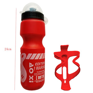 750ml Bicycle Waterbottle with Bottle Holder Bike Accessory.