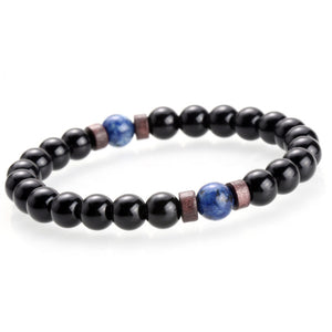 Accessories Men's Bracelets Natural Moonstone Beads Tibetan Buddha Bracelet Lava Stone Diffuser Bracelet