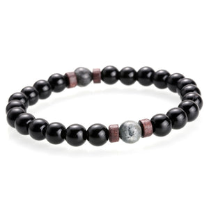 Accessories Men's Bracelets Natural Moonstone Beads Tibetan Buddha Bracelet Lava Stone Diffuser Bracelet