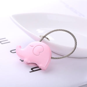 Creative Couple Pair Elephant Keychain Car Pendant