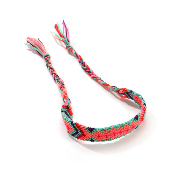 Retro Ethnic Style Woven Colorful Totem Jewelry