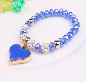 Elastic Crystal  Bracelet & Bangle Heart Bracelets