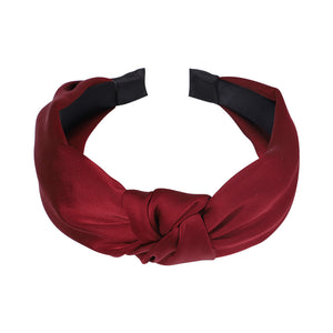 Hair Accessories Satin Texture Knotted Hair Hoop Sweet Hair Accessories Classic Temperament Wide Version Headband 2610