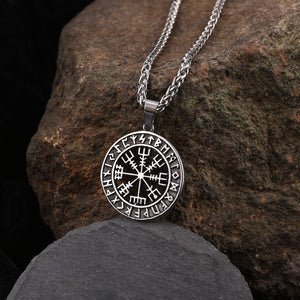 Lun Rune Pendant Necklace Men