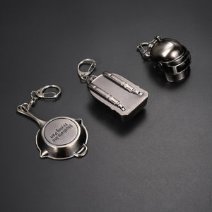 Pan Three-level Head Metal Model Keychain