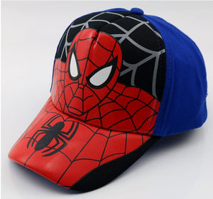 Anime Disney Marvel Frozen Cartoon Children Hat Boys Girls Travel Hat Spider-Man