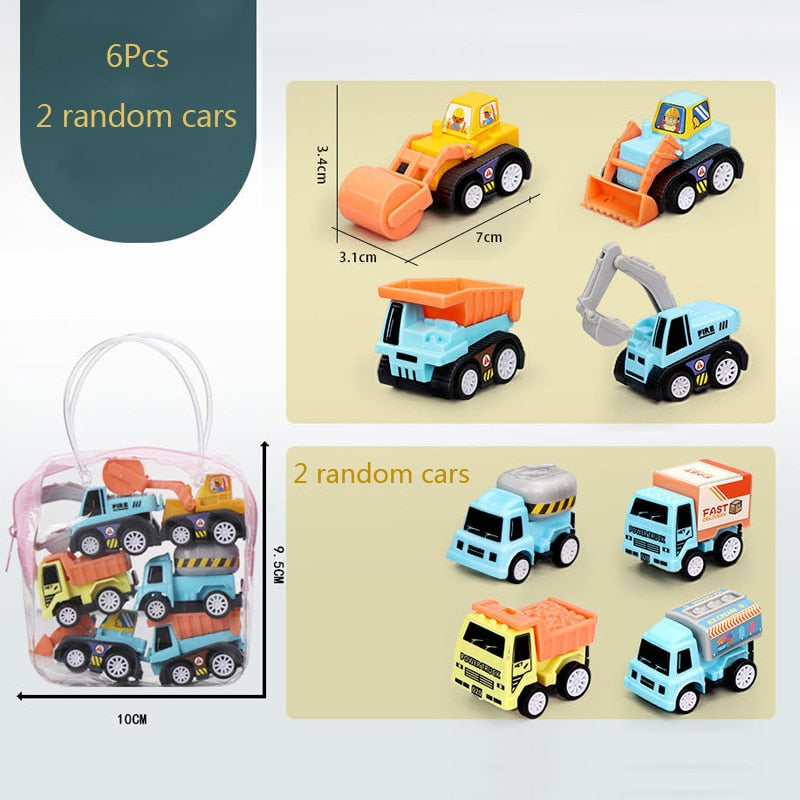 6pcs Mini Pull Back Car Toys