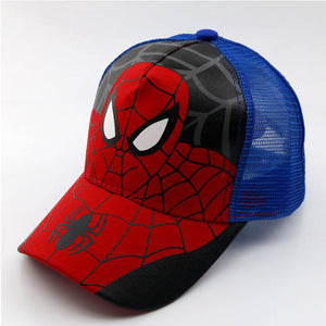 Anime Disney Marvel Frozen Cartoon Children Hat Boys Girls Travel Hat Spider-Man