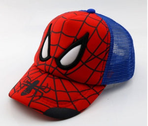 Anime Disney Marvel Frozen Cartoon Children Hat Boys Girls Travel Hat Spider-Man