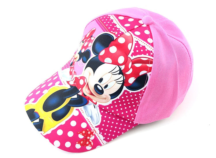 Anime Disney Marvel Frozen Cartoon Children Hat Boys Girls Travel Hat Spider-Man