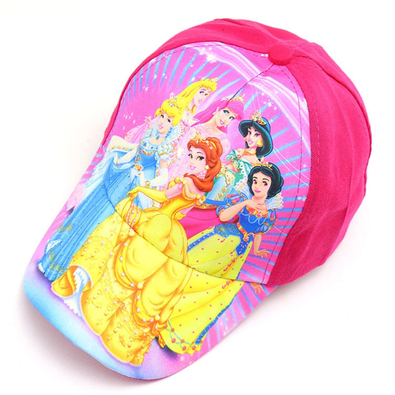 Anime Disney Marvel Frozen Cartoon Children Hat Boys Girls Travel Hat Spider-Man