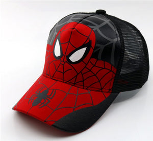 Anime Disney Marvel Frozen Cartoon Children Hat Boys Girls Travel Hat Spider-Man