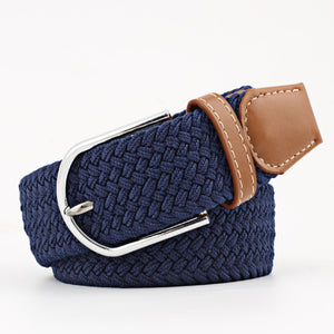 New Fashion Casual Canvas Belt Women Men Metal Pink Buckle