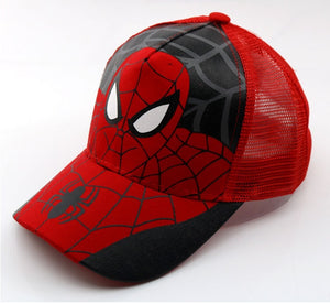 Anime Disney Marvel Frozen Cartoon Children Hat Boys Girls Travel Hat Spider-Man