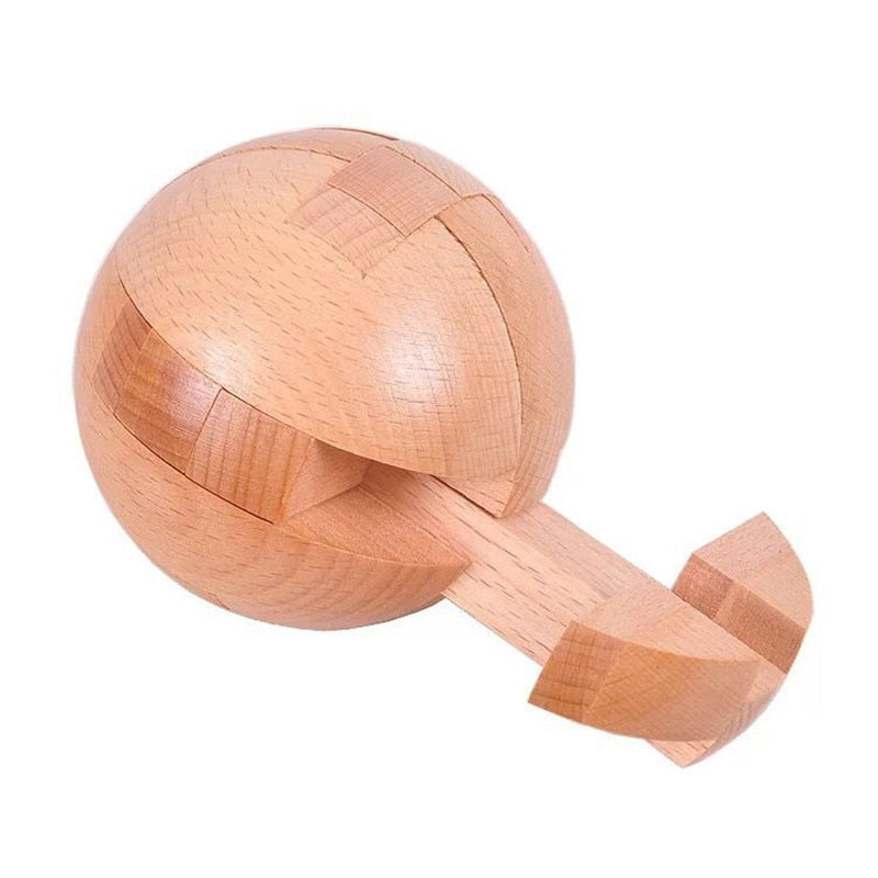 Kids Bamboo Kong Ming Luban Lock Children