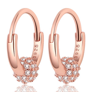 Chams De Plata 925 Heart Butterfly Drop Earring