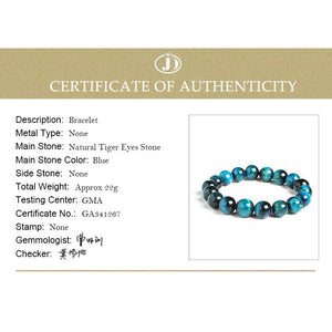 High-Quality Blue Tiger Eye Buddha Bracelets for Women and Men