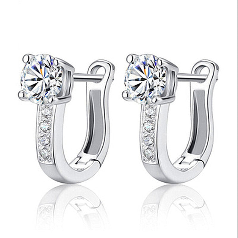 Chams De Plata 925 Heart Butterfly Drop Earring