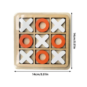 Tic-Tac-Toe Game Mini Wooden Board Game