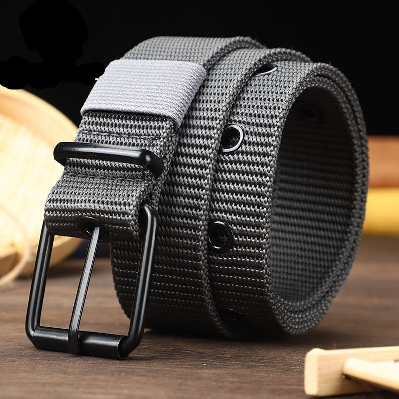 Men Belts Army Military Canvas Nylon Webbing Tactical Belt