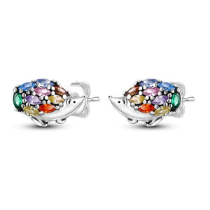 Chams De Plata 925 Heart Butterfly Drop Earring