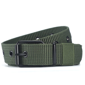 Men Belts Army Military Canvas Nylon Webbing Tactical Belt