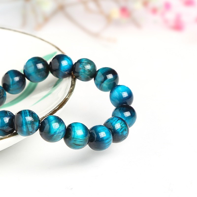 High-Quality Blue Tiger Eye Buddha Bracelets for Women and Men