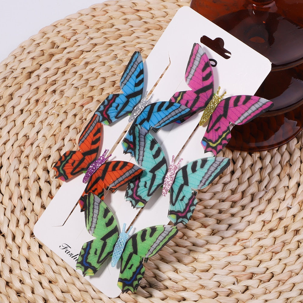 Butterfly Hair Clips for Girls Kids