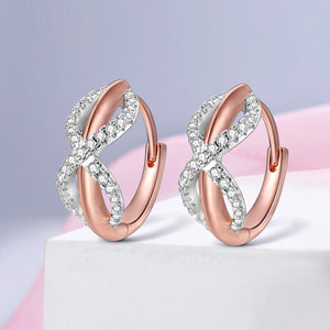 Chams De Plata 925 Heart Butterfly Drop Earring