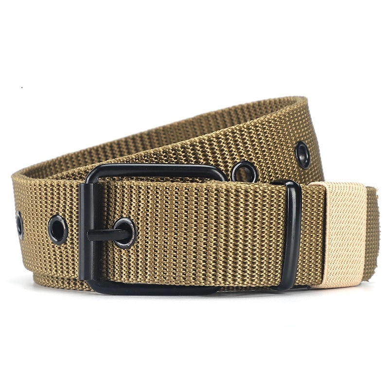 Men Belts Army Military Canvas Nylon Webbing Tactical Belt