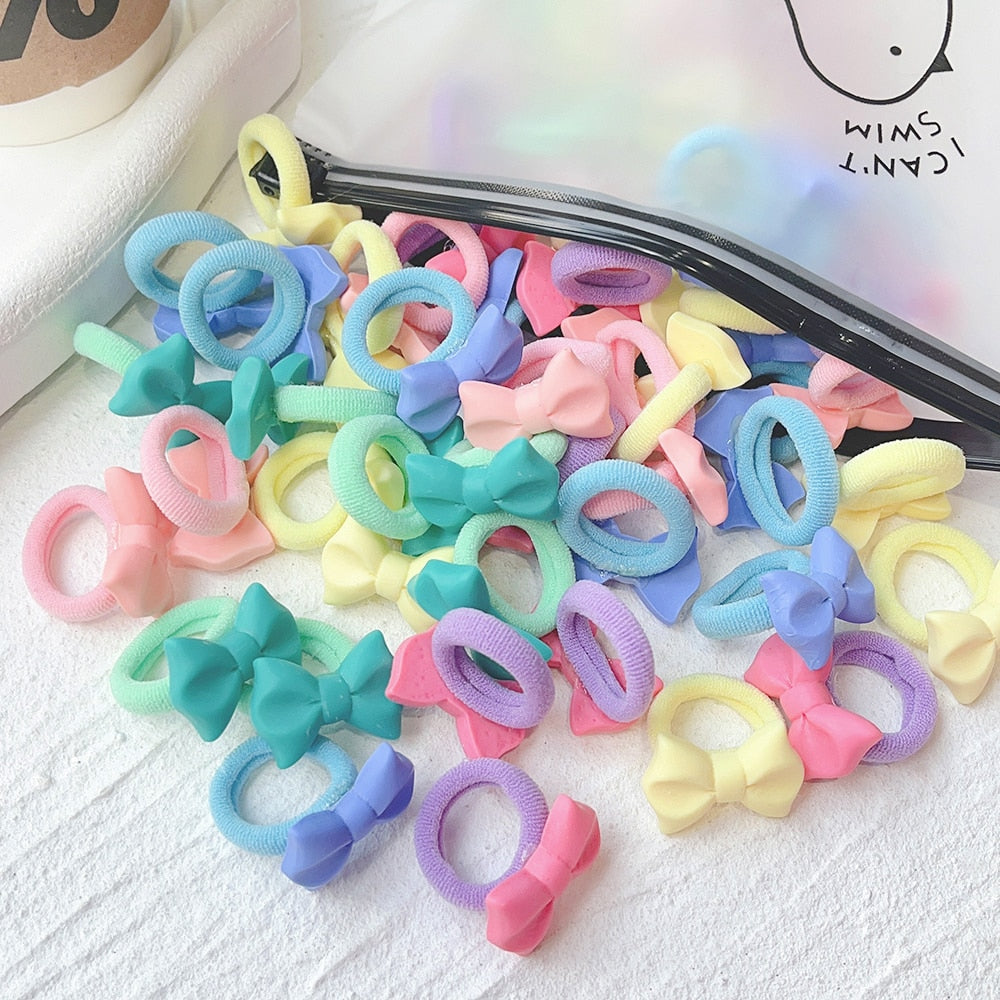 Cute Bowknot Headbands Girls Elastic Hair Band