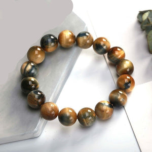 High-Quality Blue Tiger Eye Buddha Bracelets for Women and Men