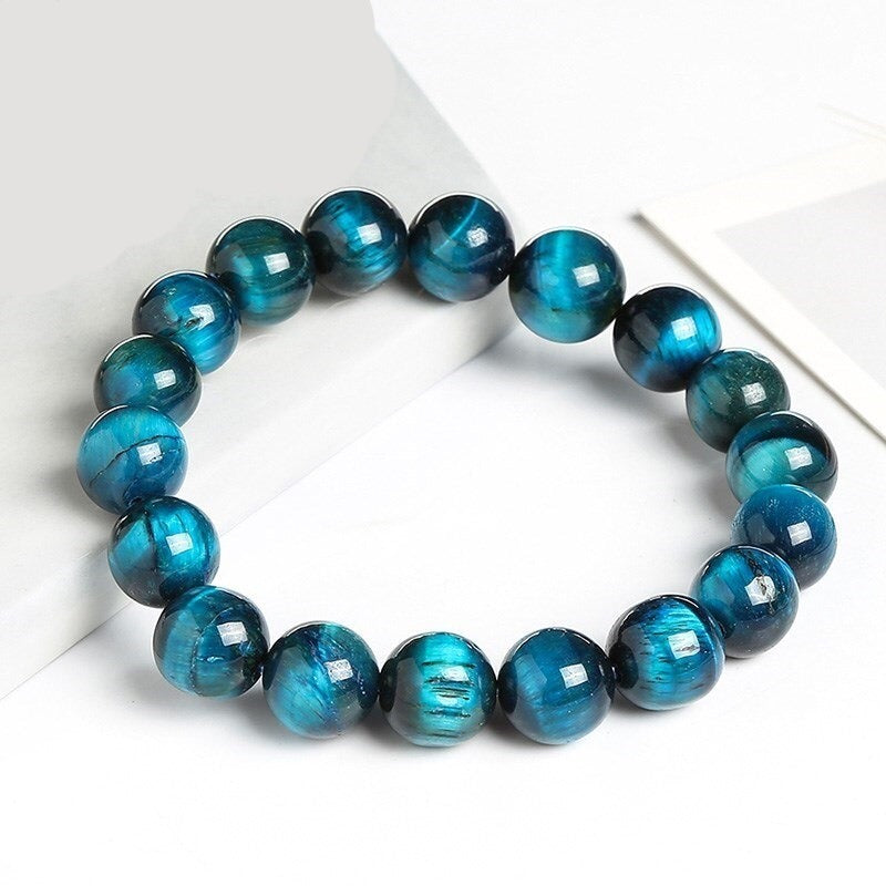 High-Quality Blue Tiger Eye Buddha Bracelets for Women and Men