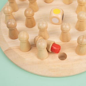 Chess Wooden Memory Match Stick Fun Color Game Board