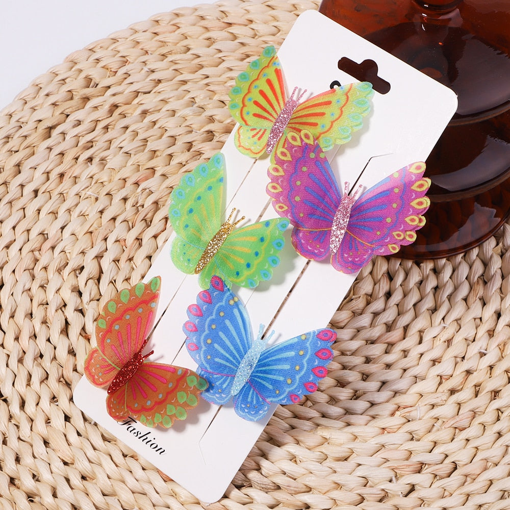 Butterfly Hair Clips for Girls Kids