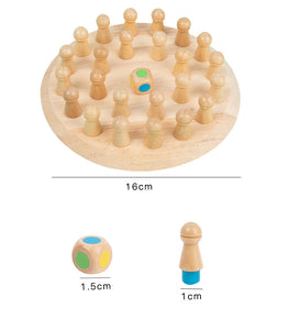 Chess Wooden Memory Match Stick Fun Color Game Board