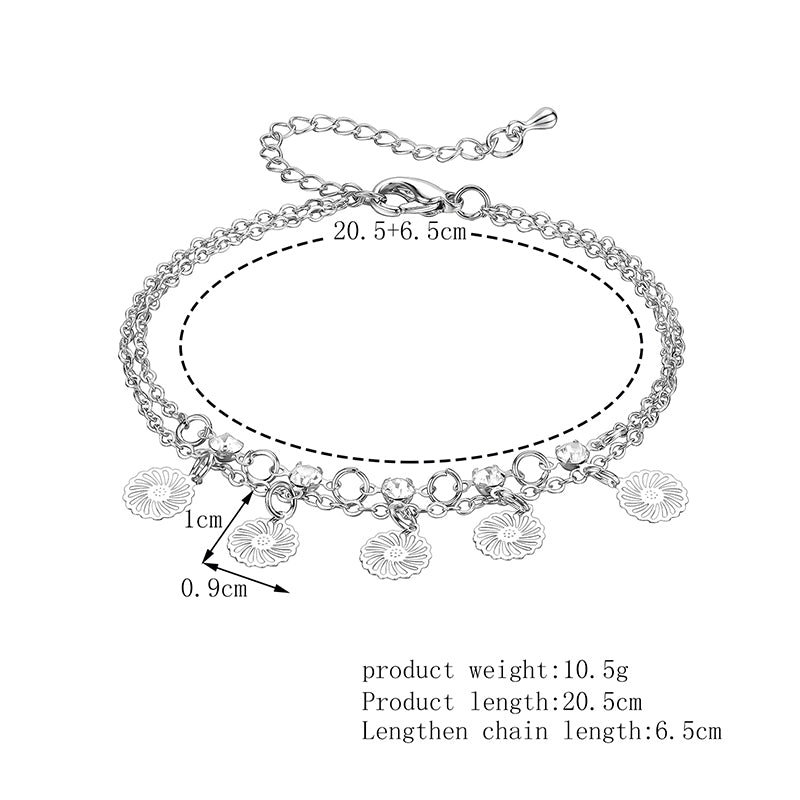 New Sweet And Exaggerated Retro Anklet For Women