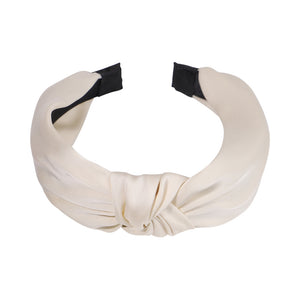 Hair Accessories Satin Texture Knotted Hair Hoop Sweet Hair Accessories Classic Temperament Wide Version Headband 2610