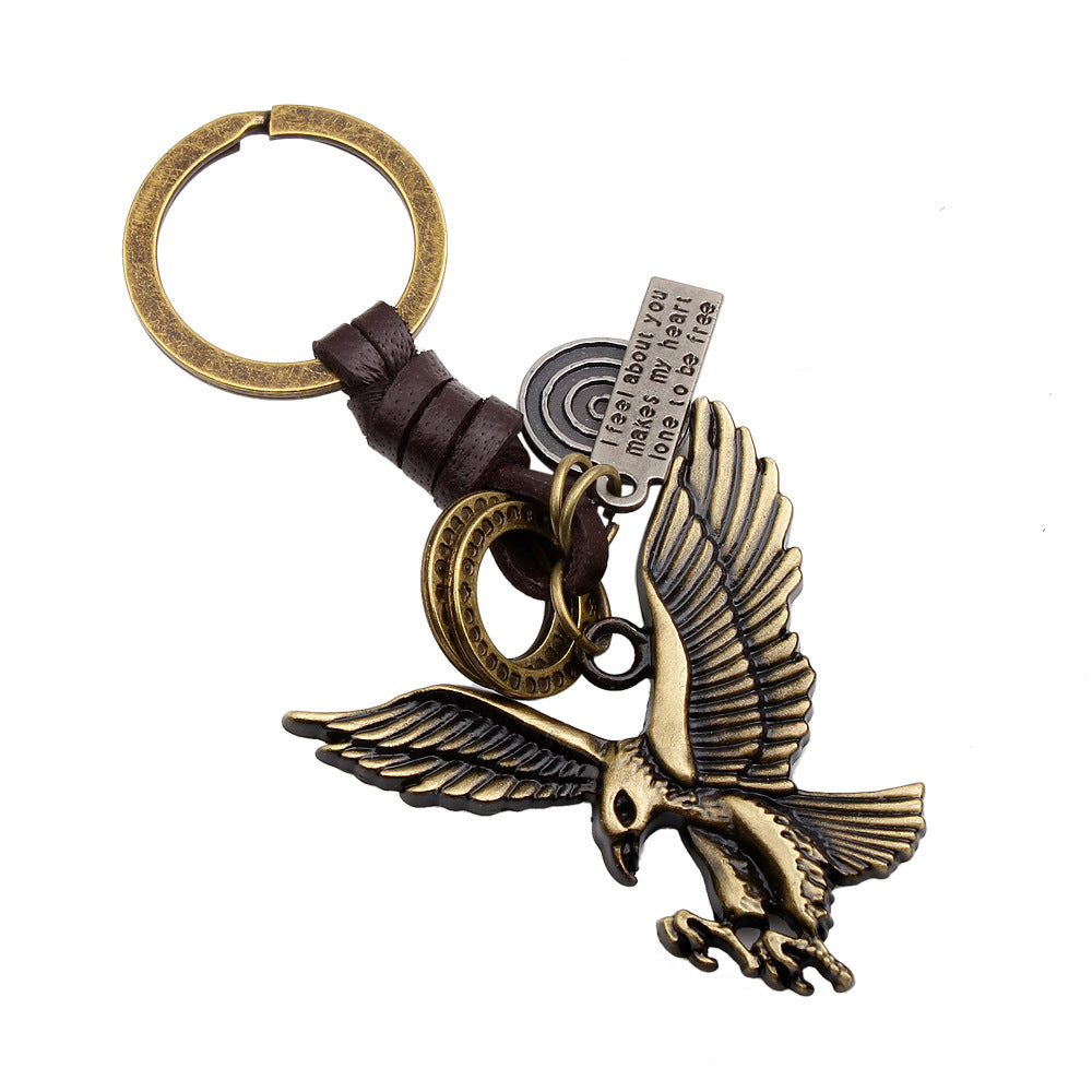 Fashion Eagle Wings Metal Keychain