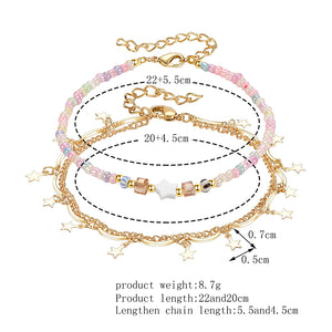 New Sweet And Exaggerated Retro Anklet For Women