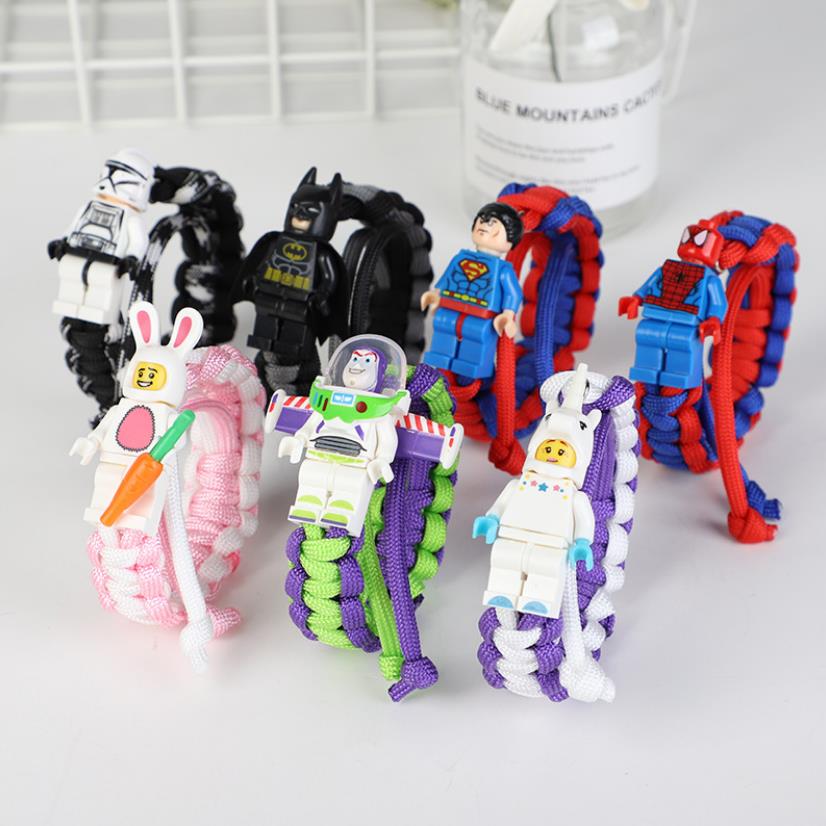 Kids' Cute Bracelet Toys Superhero Bracelet Rabbit Unicorn Building Blocks