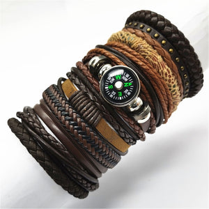 Male Women Leather Bracelet Men Bangle  Jewellery Gift