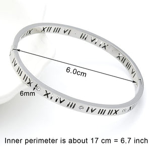 Crystal Bracelets for Women Fashion Bangle Bracelet Titanium Love Pulseiras Stainless Steel Bangles Feminina Jewelry