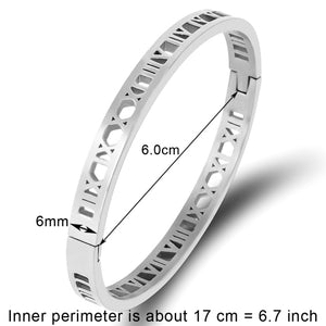 Crystal Bracelets for Women Fashion Bangle Bracelet Titanium Love Pulseiras Stainless Steel Bangles Feminina Jewelry