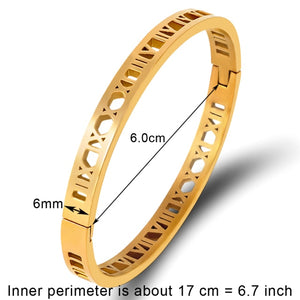 Crystal Bracelets for Women Fashion Bangle Bracelet Titanium Love Pulseiras Stainless Steel Bangles Feminina Jewelry