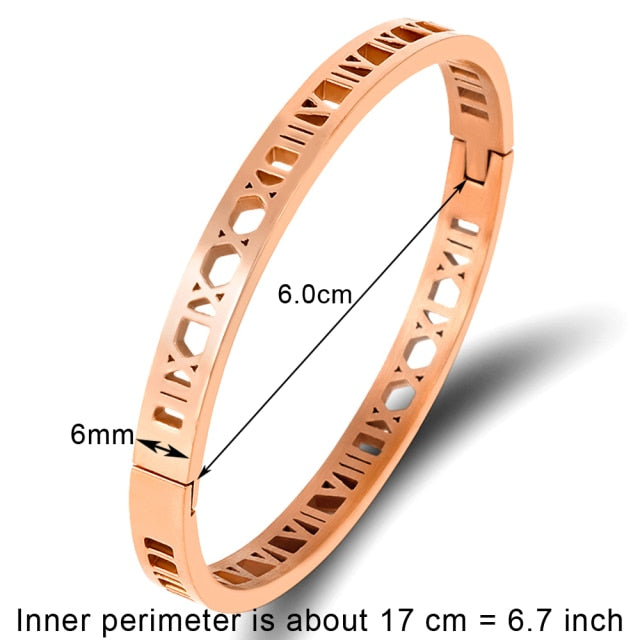 Crystal Bracelets for Women Fashion Bangle Bracelet Titanium Love Pulseiras Stainless Steel Bangles Feminina Jewelry