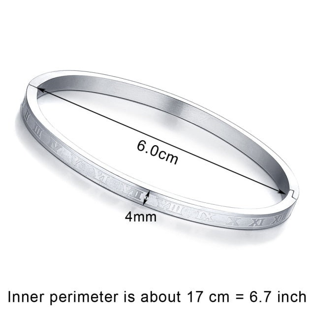 Crystal Bracelets for Women Fashion Bangle Bracelet Titanium Love Pulseiras Stainless Steel Bangles Feminina Jewelry