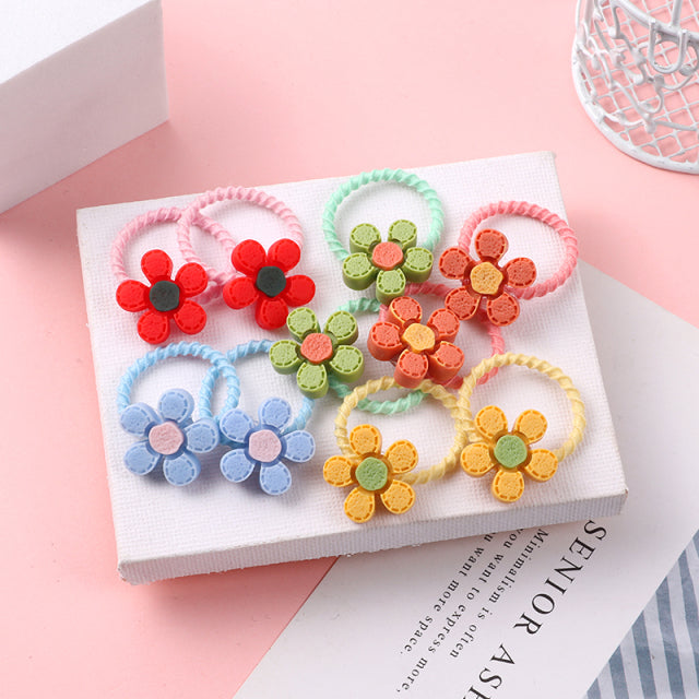 10PCS/Set Cute Cartoon Animals Hair bands Girls